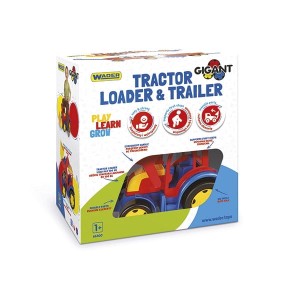 Gigant traktor ładowarka z przyczepą